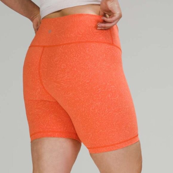 Lululemon Wunder Train High Rise Short 8" Crunch Warm Coral - Picture 5 of 5